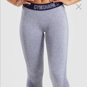 Gymshark Flex Leggings Steel Blue Marl/Navy Blue